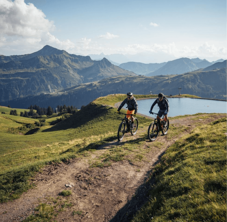 Mountainbiken mit Panoramablick
